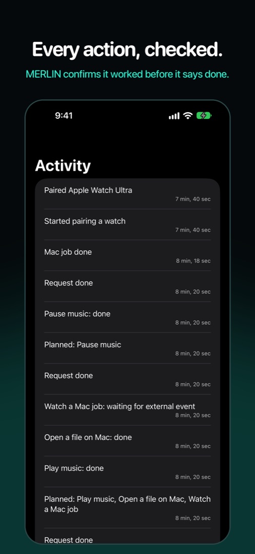 iPhone: Every action, checked.